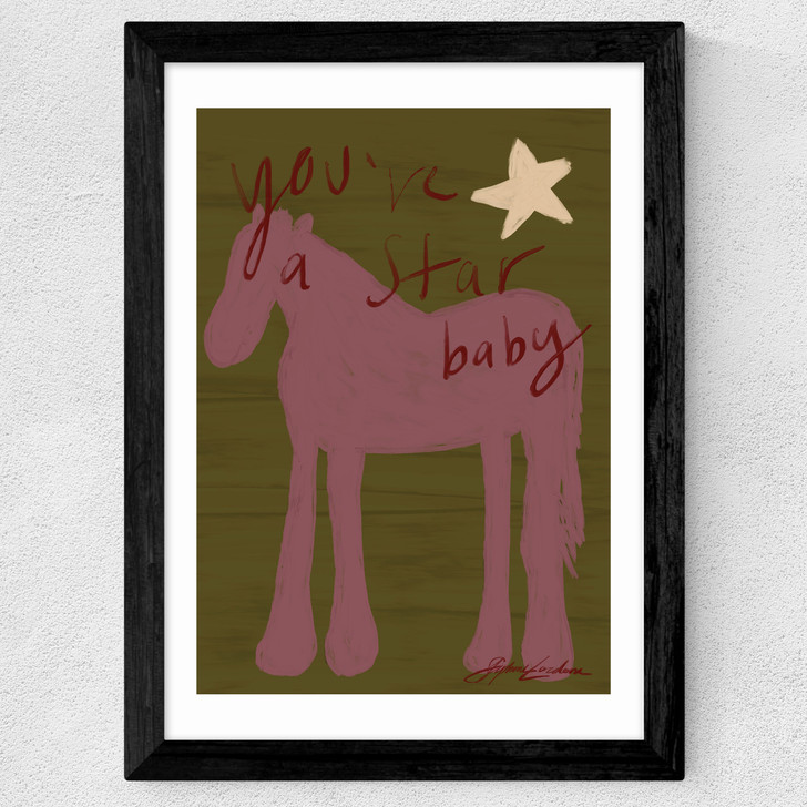 You're A Star Baby Wide Black Frame