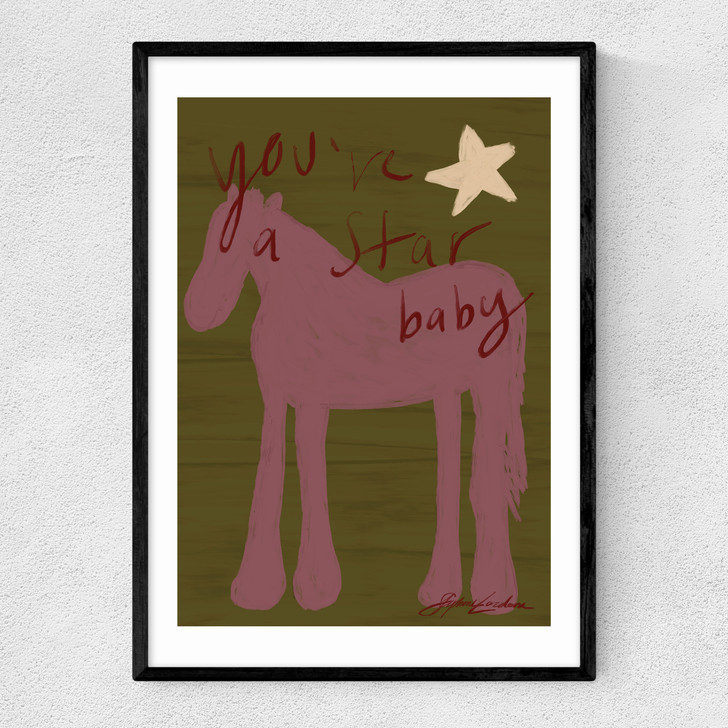 You're A Star Baby Narrow Black Frame