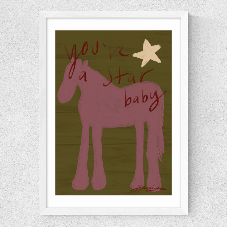 You're A Star Baby Medium White Frame