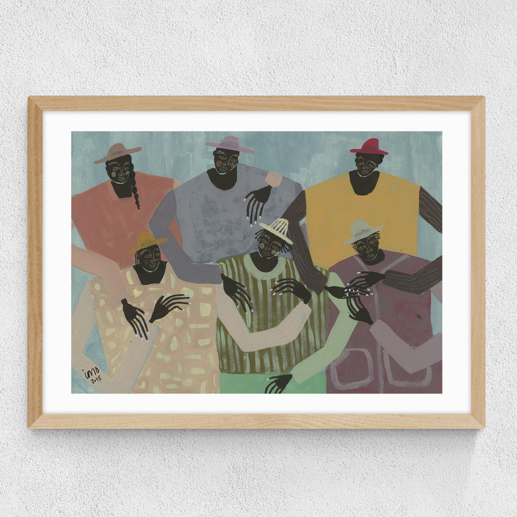 Group Chat Medium Oak Frame