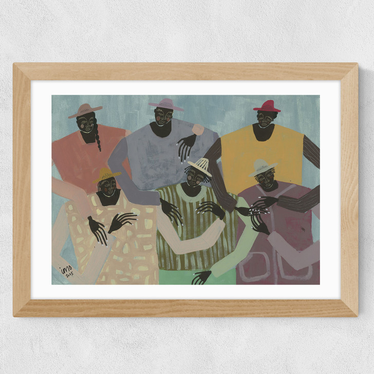Group Chat Wide Oak Frame