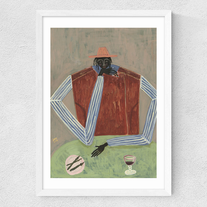 Maybe I'm OK Medium White Frame