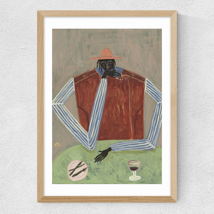 Maybe I'm OK Medium Oak Frame