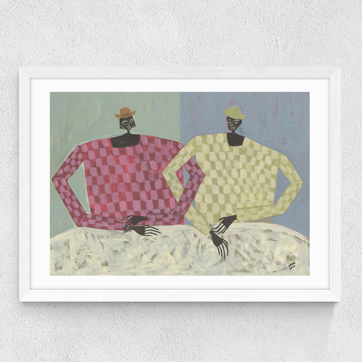Opposites Medium White Frame