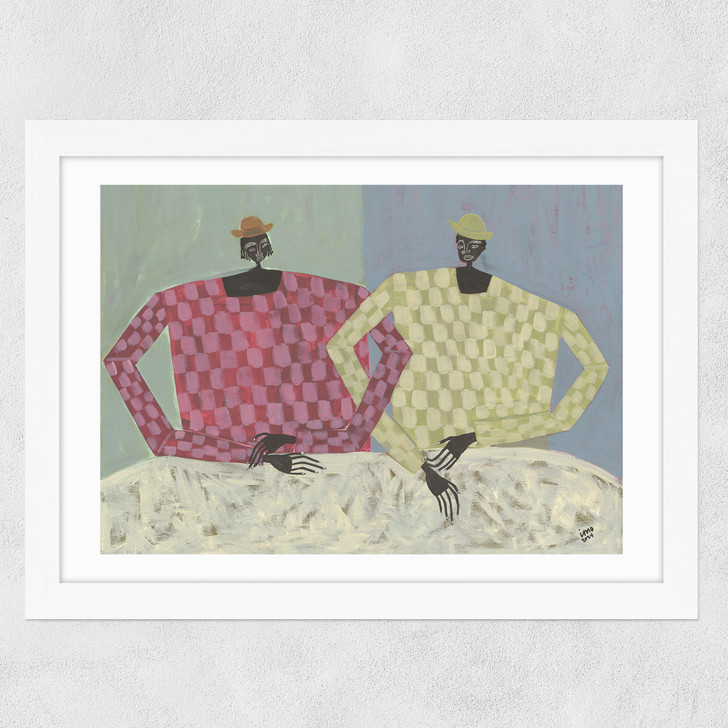 Opposites Wide White Frame