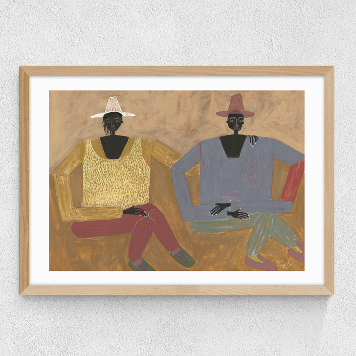 Still Together Medium Oak Frame