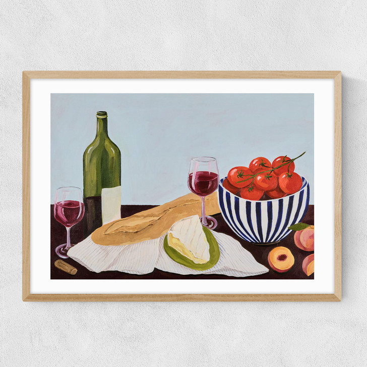 Picnic In The Dordogne Narrow Oak Frame