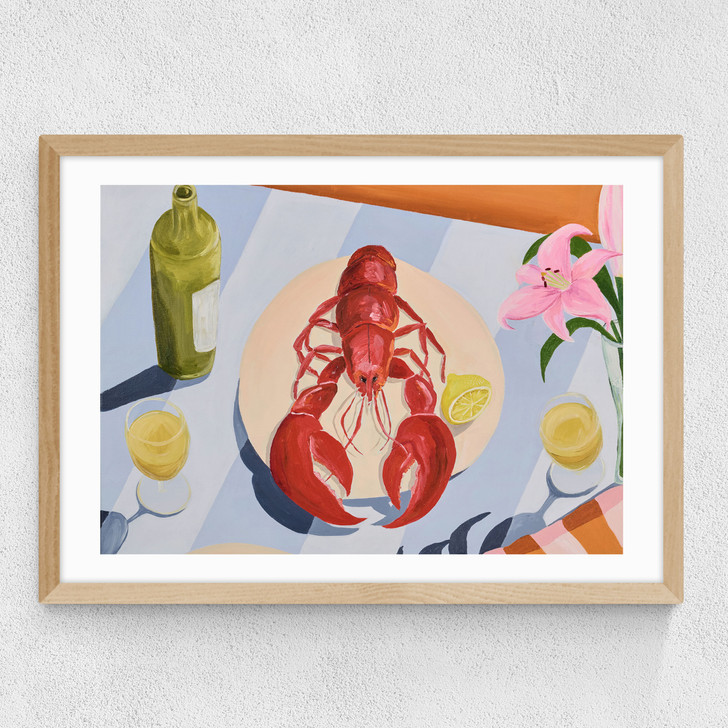 Salt and Sea Medium Oak Frame