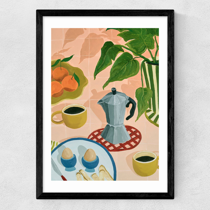 Sunday Morning Medium Black Frame