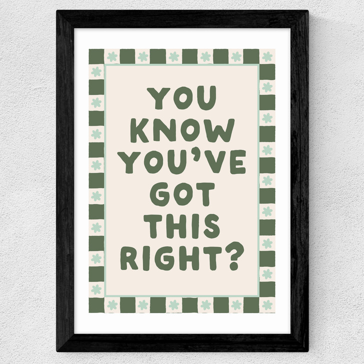 You Know You've Got This Wide Black Frame