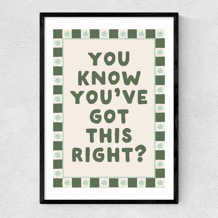 You Know You've Got This Narrow Black Frame
