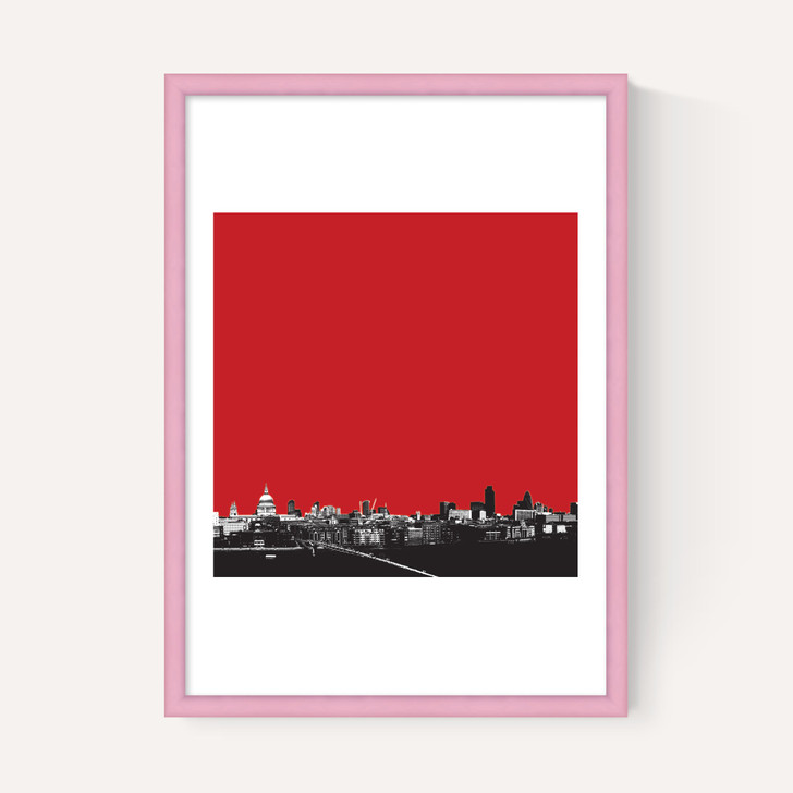 London Skyline (Red)