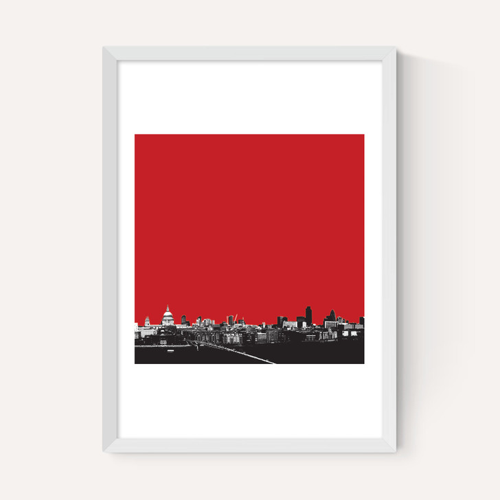 London Skyline (Red)