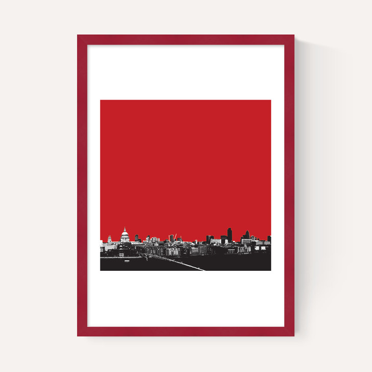 London Skyline (Red)