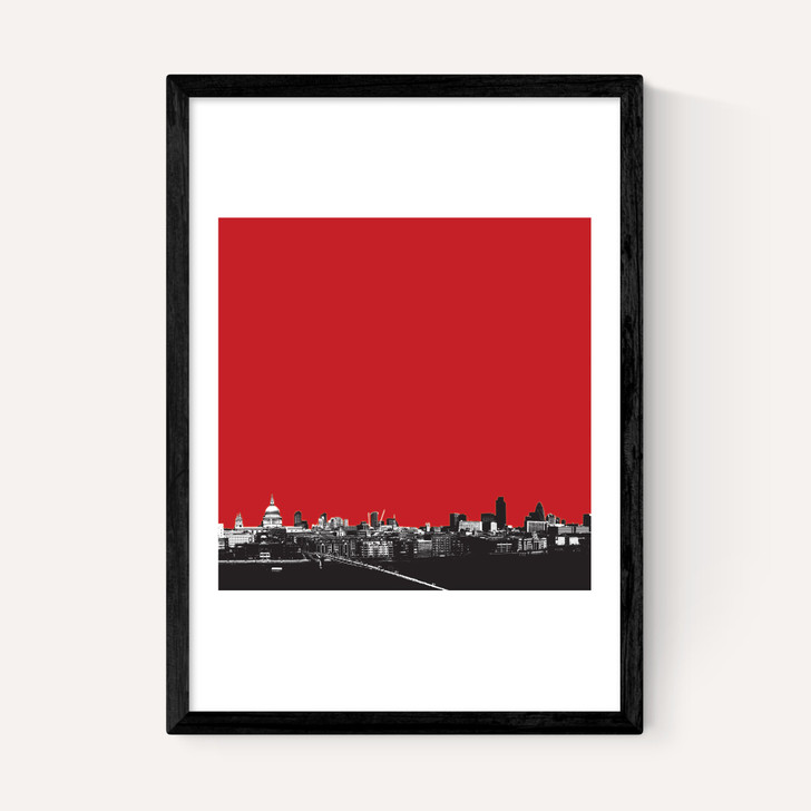London Skyline (Red)