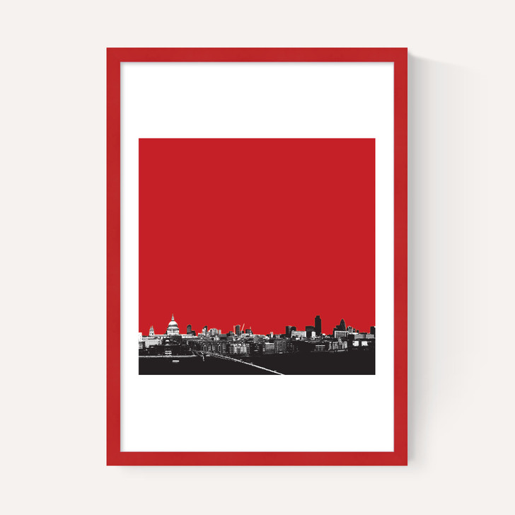 London Skyline (Red)