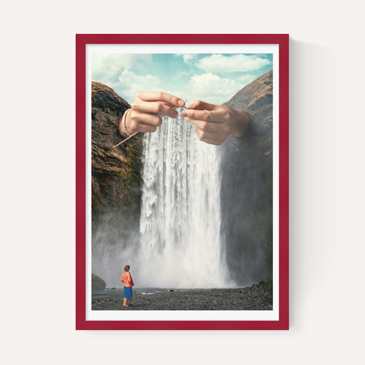 Knitted Waterfall