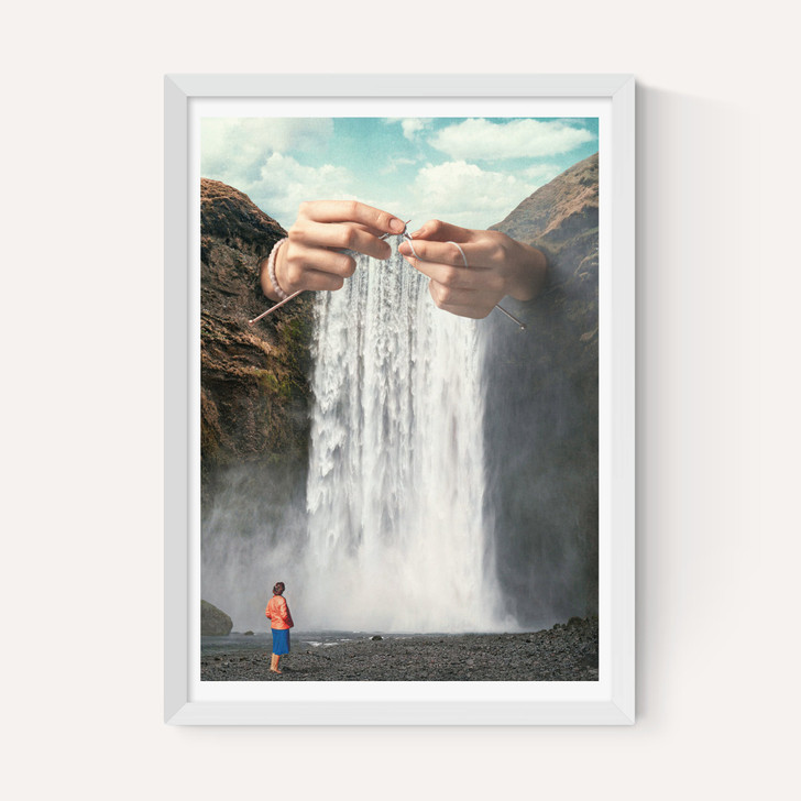 Knitted Waterfall