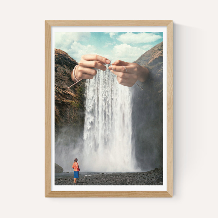 Knitted Waterfall