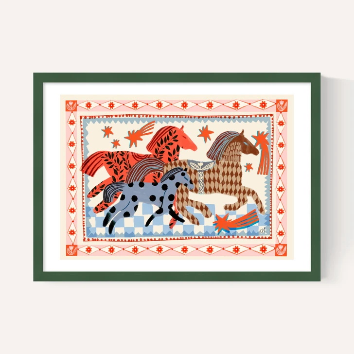 Folk Horses Running