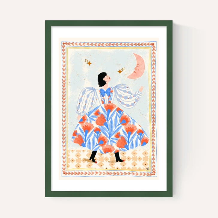Folk Lady And The Moon