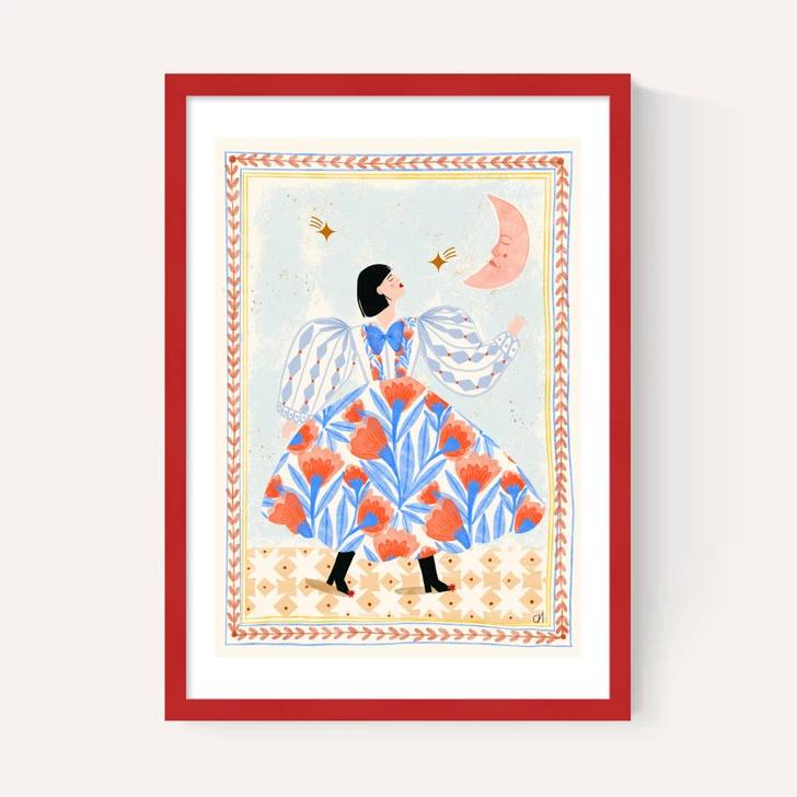 Folk Lady And The Moon