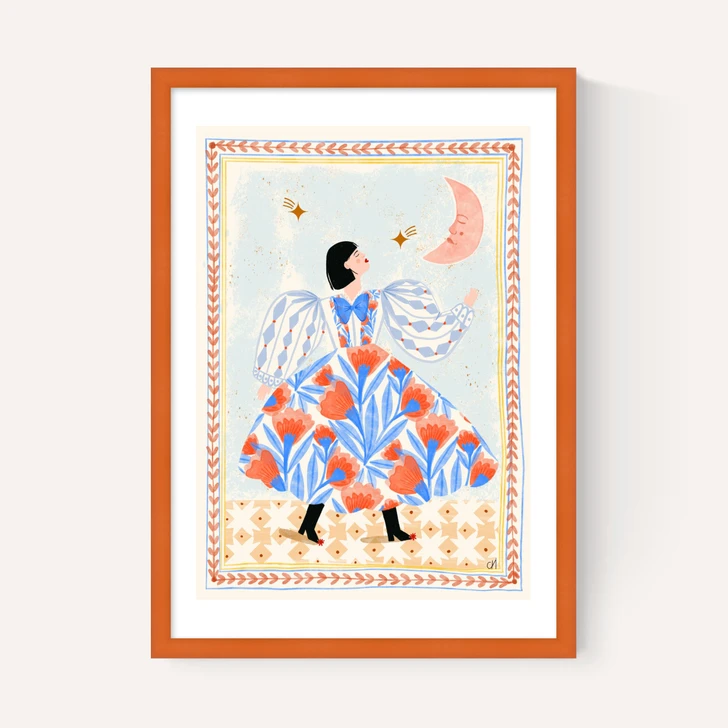 Folk Lady And The Moon