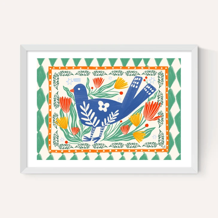 Folk Birds And Flowers