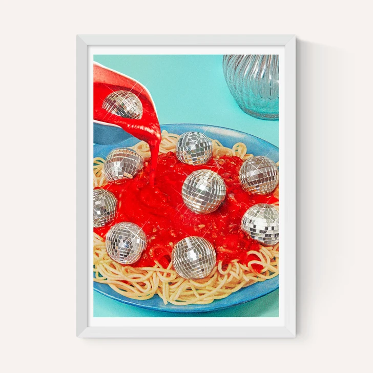 Spaghetti Disco Balls
