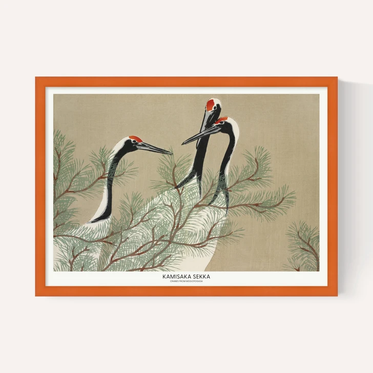 Cranes From Momoyogusa by Kamisaka Sekka