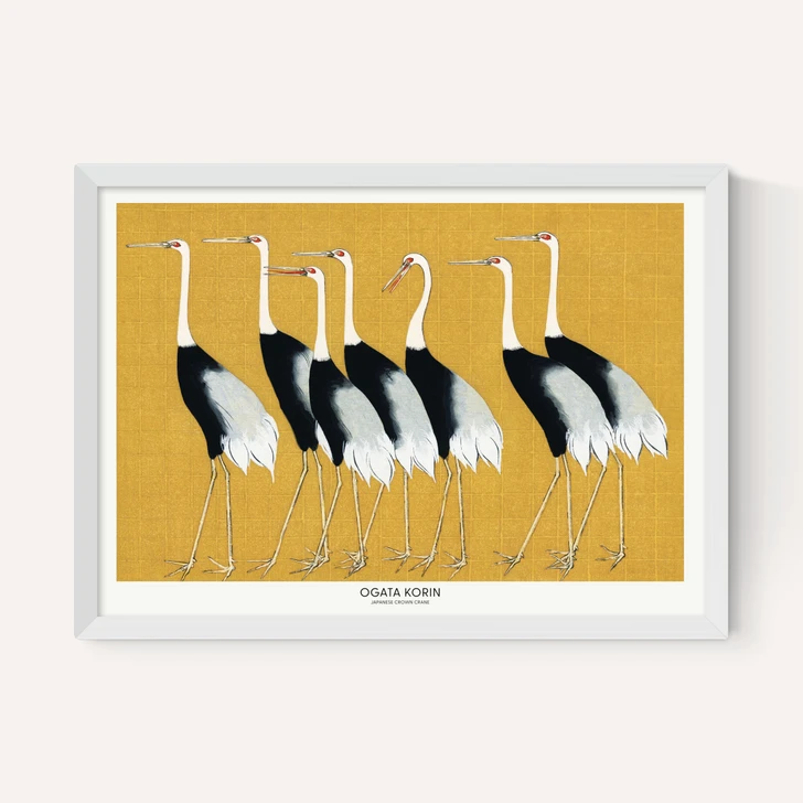 Japanese Crown Crane by Ogata Korin