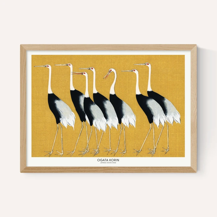 Japanese Crown Crane by Ogata Korin