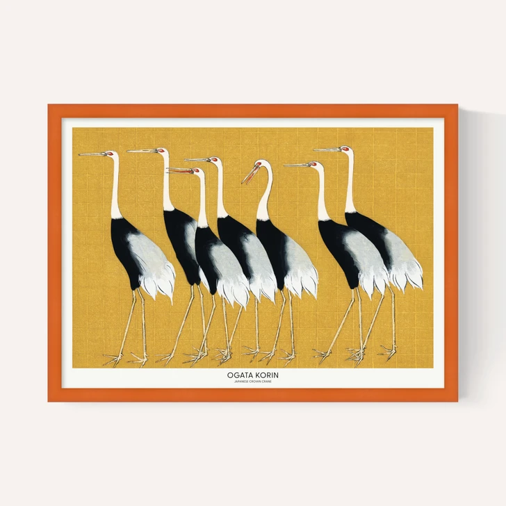 Japanese Crown Crane by Ogata Korin