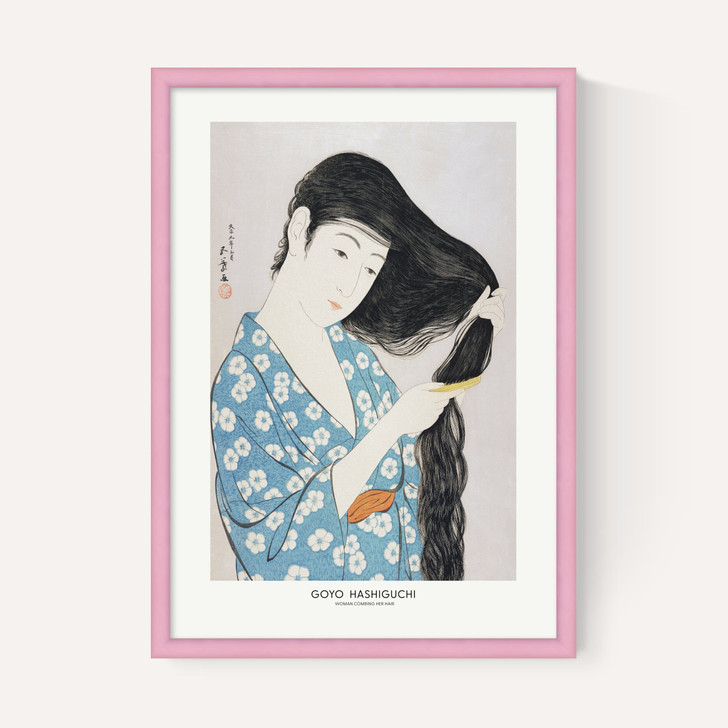 Woman Combing Her Hair by Goyo Hashiguchi