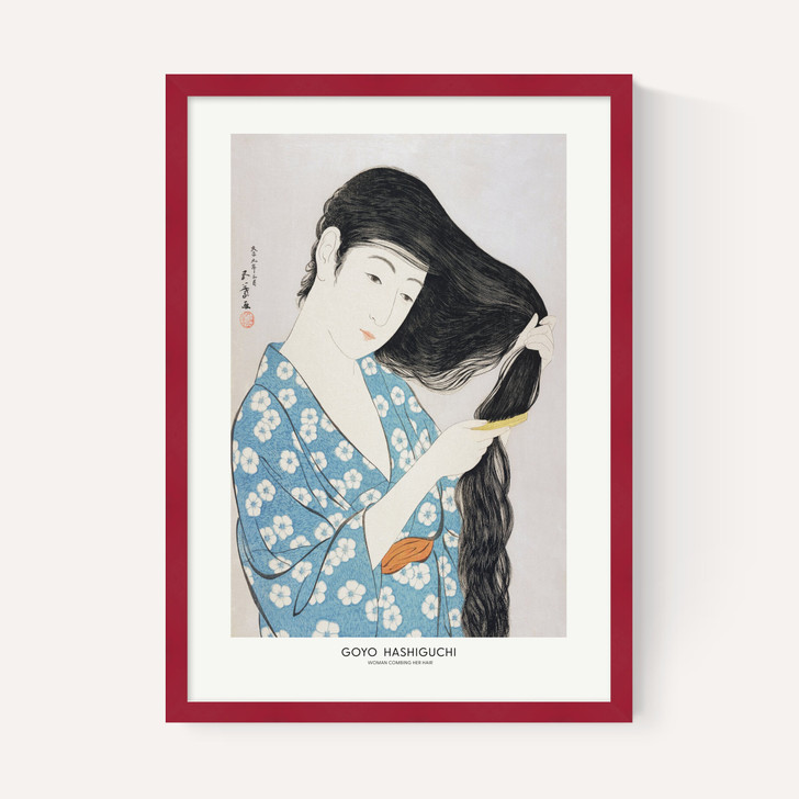 Woman Combing Her Hair by Goyo Hashiguchi