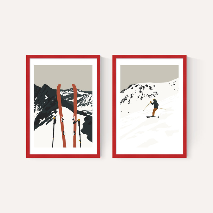 Skiing Twin Set