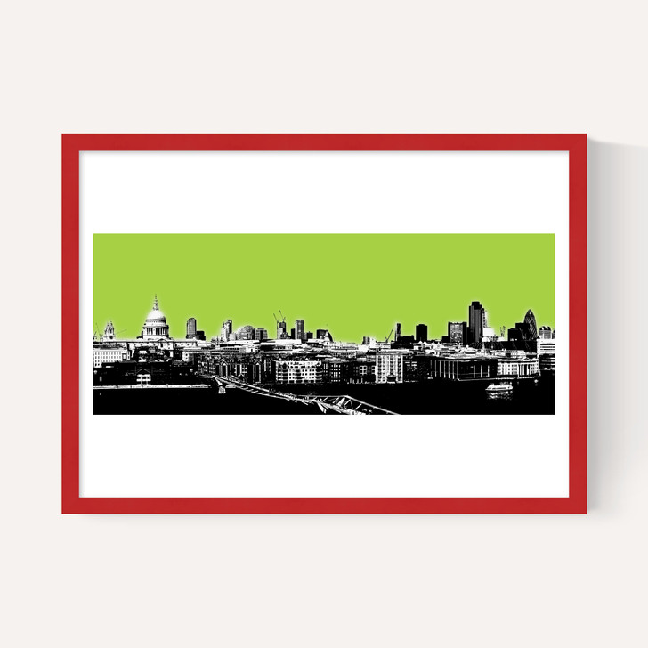 London Skyline (green)