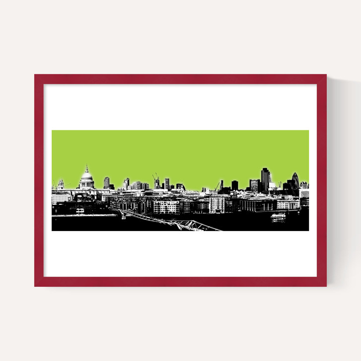 London Skyline (green)