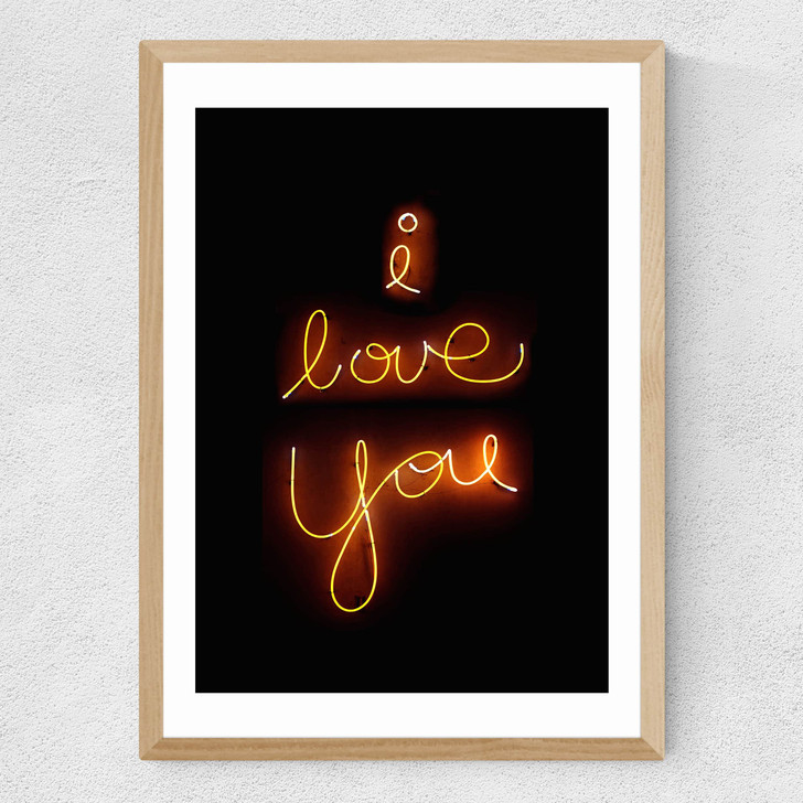 Love You Medium Oak Frame Love You Medium Oak Frame