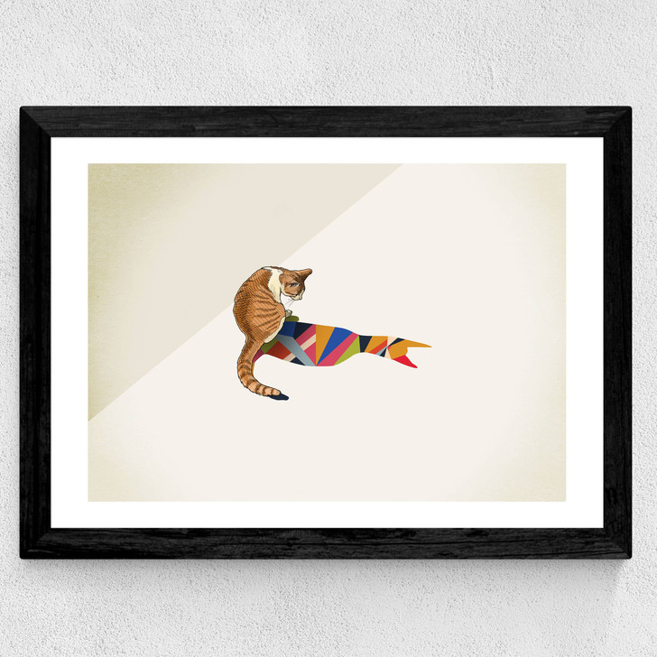 Cat by Jason Ratliff Wide Black Frame