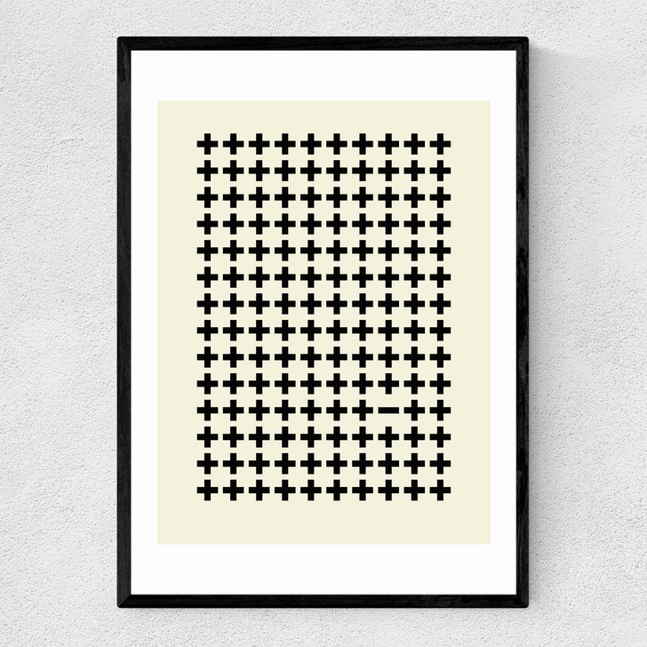 Plus Sign Narrow Black Frame Plus Sign Narrow Black Frame