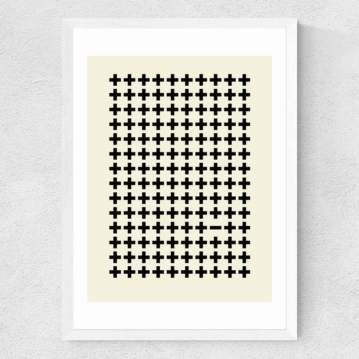 Plus Sign Medium White Frame Plus Sign Medium White Frame