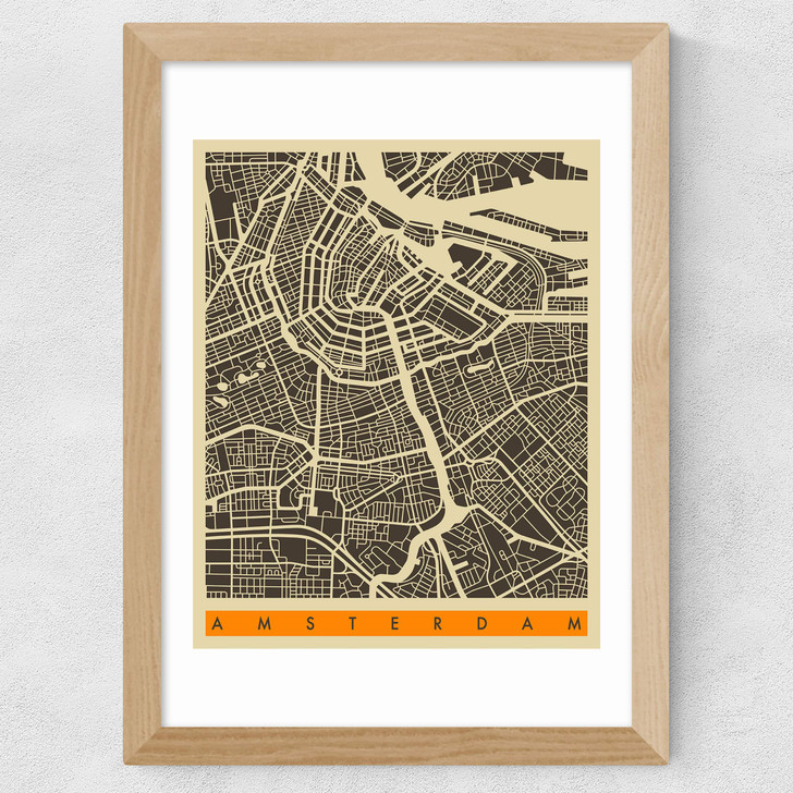 Amsterdam by Jazzberry Blue Wide Oak Frame Amsterdam by Jazzberry Blue Wide Oak Frame