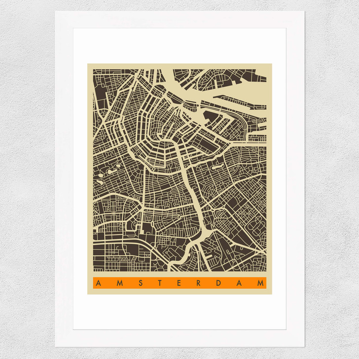 Amsterdam by Jazzberry Blue Wide White Frame Amsterdam by Jazzberry Blue Wide White Frame