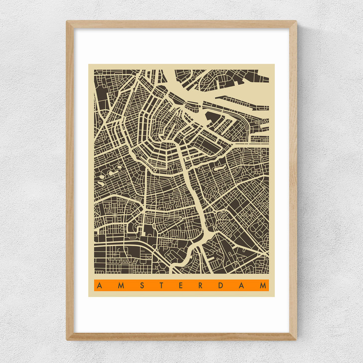 Amsterdam by Jazzberry Blue Narrow Oak Frame
