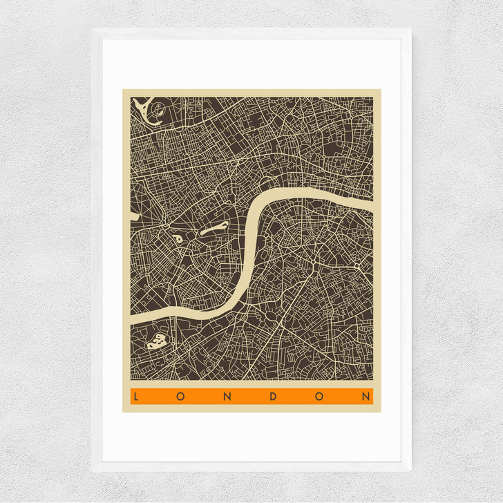 London Map b/w by Jazzberry Blue