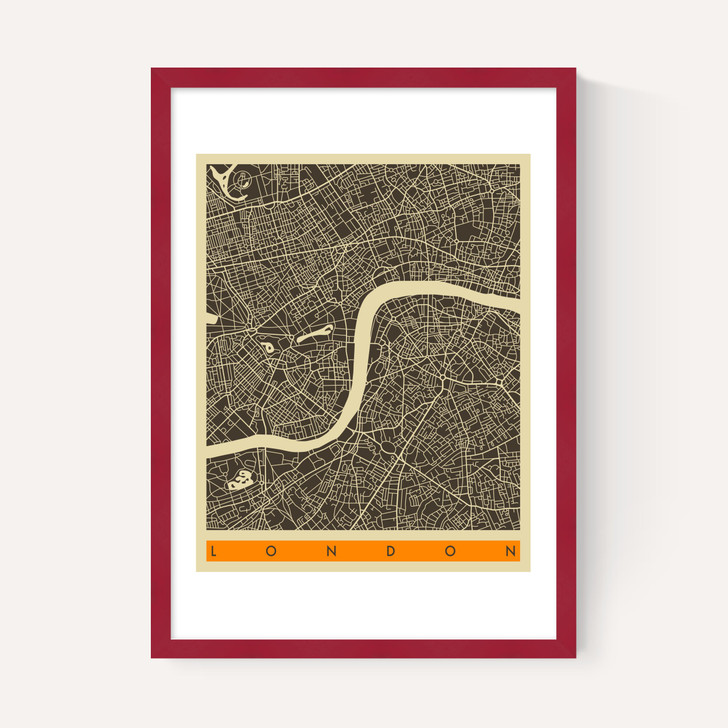 London Map b/w by Jazzberry Blue