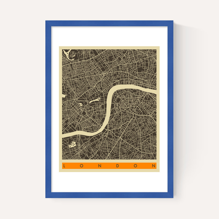 London Map b/w by Jazzberry Blue