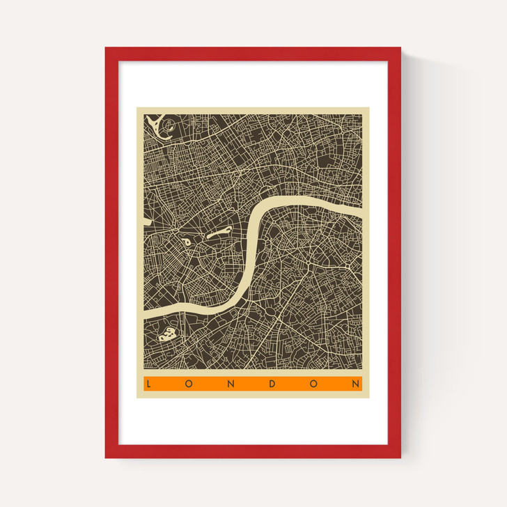 London Map b/w by Jazzberry Blue