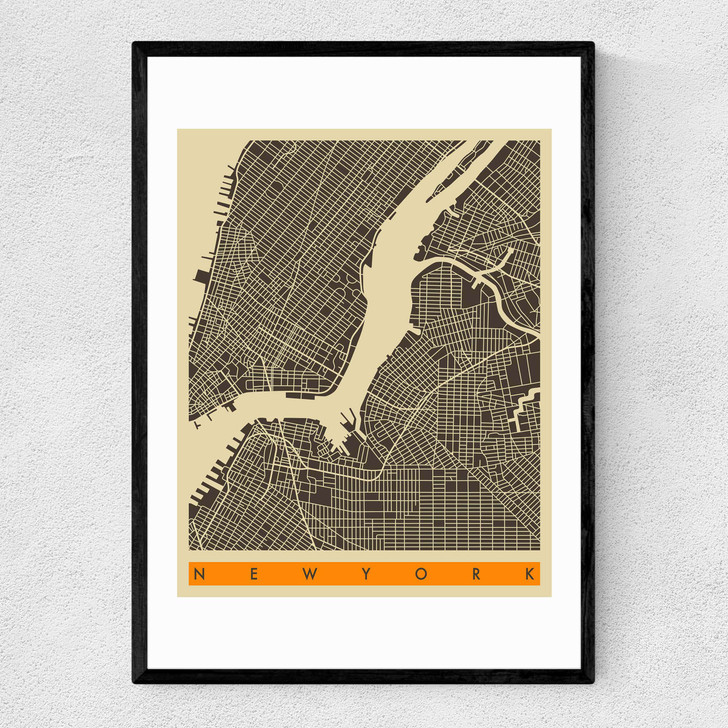 New York by Jazzberry Blue Narrow Black Frame